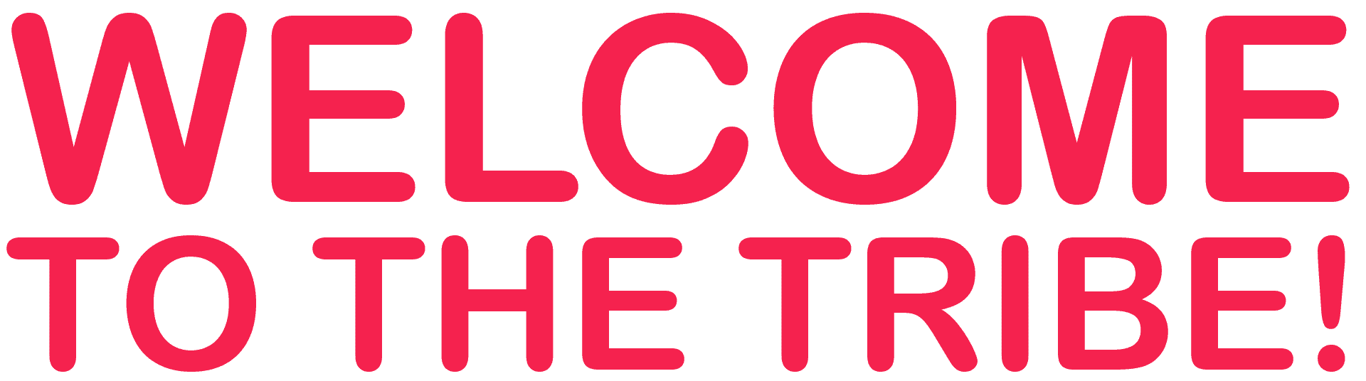 welcome-to-the-Tribe Aufforderung der Red Phat Elephant Yoga Community beizutreten